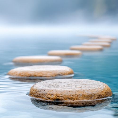 Trittsteine im Wasser – Jobcoaching in Köln: Schritt für Schritt zum beruflichen Ziel